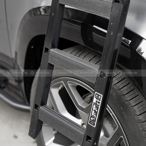 Escalera de techo de aluminio de diseño Zhous, escalera plegable elevable para protección de puerta lateral de coche para Land Rover New <span class=keywords><strong>Defender</strong></span> 90 110 - Product Image 4