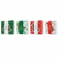 Boîte cadeau de Noël OEM ODM avec fenêtre pour biscuits, pâtisseries, bougies, portefeuilles, muffins, gâteaux, parfums