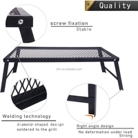 Vente d'usine en plein air Commercial rectangulaire pliant charbon de bois fumeur barbecue Grill Portable BBQ