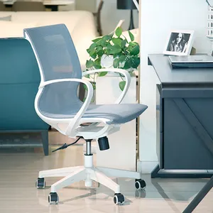 Chaise de bureau pivotante ergonomique en maille, meubles de bureau