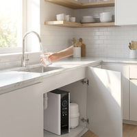 Sistema de Filtración de Agua Bajo Fregadero Naturehouse Eléctrico de 5-7 Etapas de Acero Inoxidable con 1 Año de Garantía para Uso en Cocina y Hogar