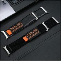 Bracelet de voyage en nylon pour Samsung Galaxy Watch 7 Ultra 47mm pour hommes Bracelet de sport pour Galaxy 7 47mm ultra sans lacunes Bracelet à extrémité incurvée