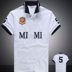 Polos pour hommes de qualité supérieure, 100% coton lourd, avec logo brodé personnalisé, col montant décontracté, marque tendance, style urbain - Product Image 1