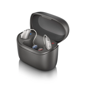 Dispositivo Auditivo RIC Unitron Moxi V3R de Grado Profesional con Tecnología Inteligente de Mejora de Audio y Amplificación de Voz Clara - Product Image 1