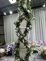 Chemin de table personnalisable en fleurs artificielles, rangée de fleurs en soie pour décoration de mariage, guide de chemin, arche de mariage, rangée de fleurs