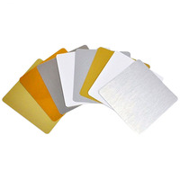 Vente en gros Feuille de sublimation en aluminium A3 A4 Ébauches d'aluminium en métal de sublimation blanc très brillant