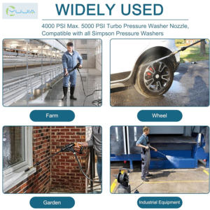 1/4 nettoyage brique béton Surface-nouvel état usage domestique nettoyeur haute pression buse rotative connexion rapide lavage sous pression - Product Image 6