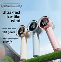 Ventilateur portatif ACR3242PPF, moteur sans balais, batterie 3000mAh, longue durée de vie de la batterie, ventilateur électrique portable pour pique-niques en plein air