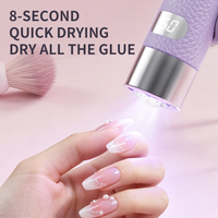 Lampe UV portable à induction AI pour ongles, avec support magnétique, patch adhésif et batterie intégrée pour le séchage des vernis