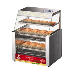Máquina Eléctrica para Hot Dogs de 7 Rodillos, Parrilla Comercial para <span class=keywords><strong>Salchichas</strong></span> con Cubierta de Vidrio y Control de Temperatura Dual - Product Image 2