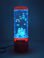 Lampe méduse électrique en ABS en forme de piano, lampe de table LED pour aquarium, veilleuse d'ambiance à changement de couleur