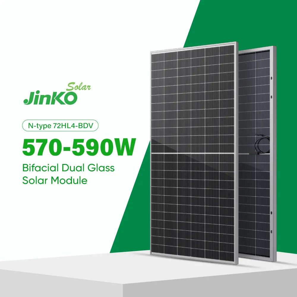 Jinko De Paneles Solares çift cam Completo 570W 580W Para El Hogar güneş Pv paneli üreticileri çin'de