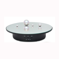 Présentoir rotatif électrique en velours intelligent à 3 vitesses de 20cm Porte-bijoux pour plateau tournant