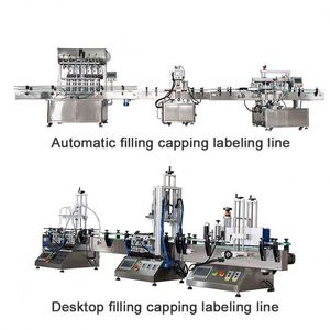 Hoàn toàn tự động khối lượng nhỏ Máy làm đầy chất lỏng máy đóng nắp máy dán nhãn toàn bộ dây chuyền sản xuất - Product Image 5