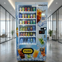 Distributeur automatique de boissons froides en conserve, norme européenne, avec clavier, pour aliments et boissons, avec fonction de paiement en espèces, de pièces et de cartes