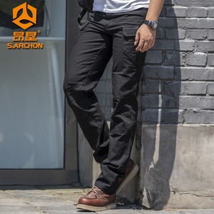 Tiền lastik pamuklu buyuk beden bambu KUMAS Quần nam kargo rahat Ripstop cocuk thể thao kislik chiến thuật Erkek baggy pantolon - Product Image 5