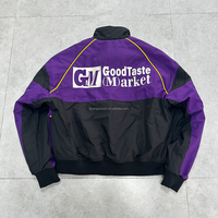 Fabricants de vêtements OEM blouson bombardier voiture de course tendance brodé logo personnalisé veste universitaire vintage pour hommes pour l'hiver