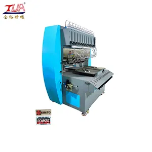 High speed automatic PVC rubber label dispensing/dripping machine for clothing logo garment label