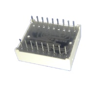 Afficheur LED à 14 segments à cathode commune, 2 chiffres, 0,53 pouce, alphanumérique, écran LED intérieur rouge pour usage intérieur, luminosité 100mcd