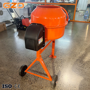 Mezcladora de Concreto Eléctrica <span class=keywords><strong>Tipo</strong></span> <span class=keywords><strong>Carretilla</strong></span> de 180L, Tambor Mezclador de Cemento Portátil con Ruedas, Suministro de Fábrica GZD - Product Image 2
