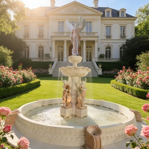 Water Fountain <strong>Wedding</strong> Fountain Landscaping <strong>Decoration</strong> Ornaments Garden Outdoor Courtyard Waterscape Flowers Wishing <strong>Pool</strong> - Product Image 6