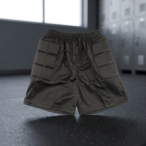 Pantalones Cortos Deportivos Negros de Secado Rápido para Hombre, con Bolsillos Laterales, Cintura con Cordón, Ligeros, de Poliéster, para Verano - Product Image 3