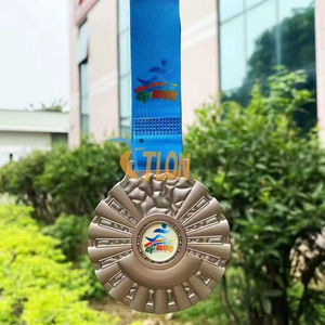 कारखाने प्रत्यक्ष अनुकूलन योग्य चांदी और तांबे के लेजर यूव मुद्रित ट्राफियां और पट्टिका पदक मूल्य छूट के साथ स्वागत उपहार - Product Image 2