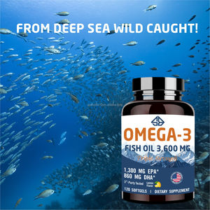 Aceite de Pescado Omega-3 Triple Concentración, Rico en EPA y DHA, Antioxidante para Adultos, Salud Cardiovascular y Cerebral, Apoyo Energético, Sin GMO - Product Image 3