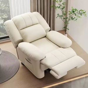 Sillón Reclinable Contemporáneo <span class=keywords><strong>de</strong></span> Tela para Sala <span class=keywords><strong>de</strong></span> Estar: Sofá con Diseño Eléctrico Extensible, Soporte Inflable y Estructura <span class=keywords><strong>de</strong></span> Madera o Metal - Product Image 5