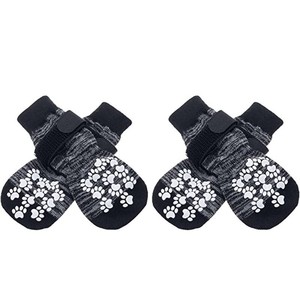 Doe Pet Accessories Classic Chaussures antidérapantes pour animaux de compagnie Chaussettes en coton réglables pour chiens de taille moyenne Chaussettes imperméables de <span class=keywords><strong>protection</strong></span> des pattes - Product Image 5