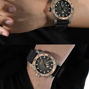 San Martin – montre de plongée rétro en titane pour hommes, 42mm, NH35, automatique, mécanique, lunette en Bronze, saphir lumineux, étanche à 200m - Product Image 4