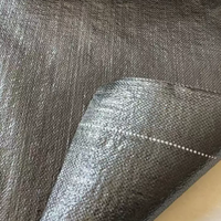 Toile anti-herbe, tissu en polypropylène noir anti-mauvaises herbes