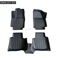 Bahan Elastomer Termoplastik Premium Bersertifikasi RoHS, Karpet Mobil 3D TPE Full Coverage Mudah Dicuci untuk KAMIQ 2018-2021
