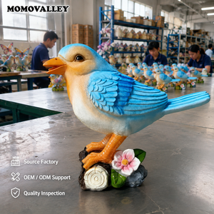 Escultura de Pájaro de Fibra de Vidrio Personalizada MOMOVALLEY para Festival de Luces de Zoológico, Escultura de Animales, Lámpara Decorativa de Paisaje con Forma de Pájaro - Product Image 3