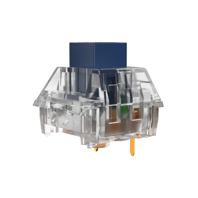 Kailh Box Navy Tactile Switch Transparent Base Mechanical Keyboard Switches Bulk for DIY Custom Gamer Keyboard PCB Replacement