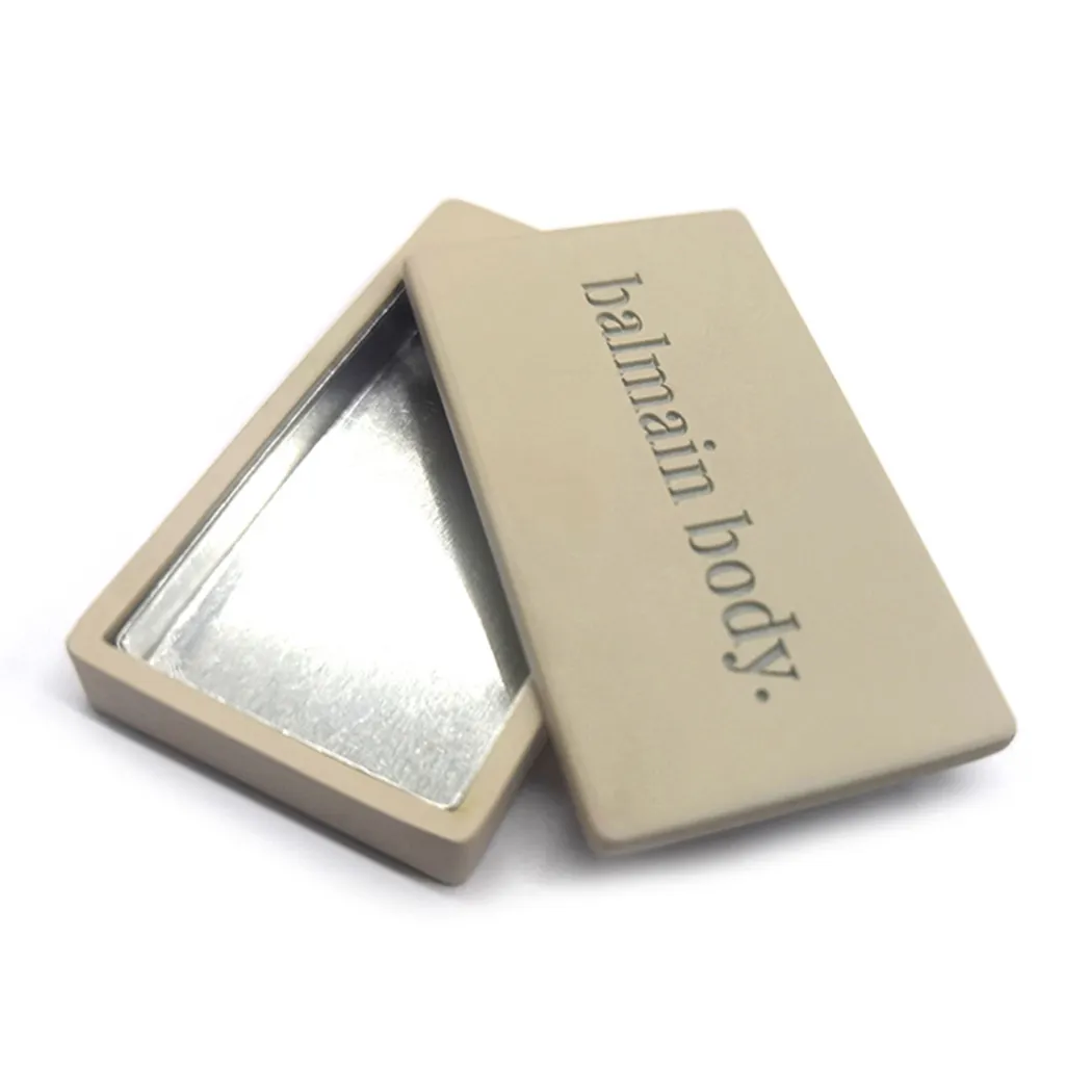 Compatto cosmetico personalizzato in metallo con ricarica magnetica