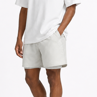 Pantalones Cortos Deportivos para Hombre, 2 en 1, con Forro de Compresión Interno, Secado Rápido, Cintura con Cordón Ajustable, para Fitness, Running, Entrenamiento