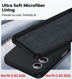 Housse en fibre de silicone liquide Micro fibre souple pour MOTO G POWER 5G 2024 G85 G24 G04 Power EDGE 50 50PRO FUSION 4g 5g Case - Product Image 5