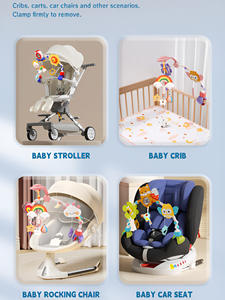 Jouets pour bébés et tout-petits, <span class=keywords><strong>mobile</strong></span> de lit, <span class=keywords><strong>mobile</strong></span> de berceau, siège auto de voyage, lumière musicale, jouets d'<span class=keywords><strong>arche</strong></span> pour poussette - Product Image 4