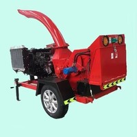 Broyeur de branches de bois à taille de particules réglable, déchiqueteuse de brindilles pour le traitement des déchets de jardin et le recyclage des déchets