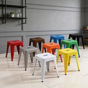 Sedia in Ferro Moderna per Esterni, Giardino, Campeggio, Bar Mobile, Impilabile, Arredamento per Sala da Pranzo, Ristorante, <span class=keywords><strong>Cucina</strong></span> e Hotel - Product Image 3