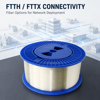 Stok Tersedia G657A2 Serat Optik Atenuasi Rendah Lentur Baik FPV Fiber Pusat Data 50.4km/roll 60.4km/roll Pengiriman Cepat