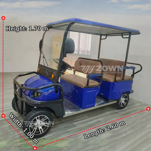 Fournisseur chinois de voiturettes de golf électriques 2-4 places, avec châssis en acier durable, plusieurs options de couleurs, pour les clubs de golf et les zones résidentielles - Product Image 4