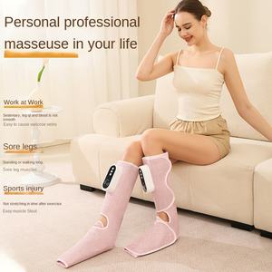 Masseur de jambes à chaleur, multi-vitesses réglables, simulation de pression d'air, pétrissage, machine de thérapie des pieds rechargeable, pack complet - Product Image 2