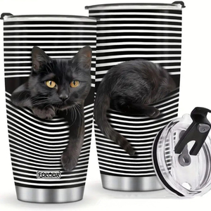 Nuevo Diseño, Vaso Térmico para Auto de 20oz, Acero Inoxidable 304, Doble Aislamiento, Portátil, con Impresión UV Personalizada - Product Image 1