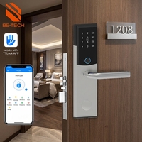 Cerradura Electrónica para Puerta de Hogar con Aplicación TTlock, Cerradura Digital con Huella Dactilar, Llave de Tarjeta, Desbloqueo Remoto, Contraseña, Cerradura Inteligente de Alta Calidad