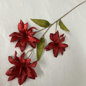 Flores Artificiales Simuladas Serie Roja, Peonías y Rosas, Decoración para Hoteles y Caminos, Flores de Plástico, Tema Rojo para Bodas - Product Image 5