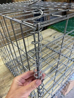 Galvanisierter Gabionpflanzer robuste wetterbeständige Struktur für Garten oder Terrasse punktschweißtes Netz mit hoher Ladekapazität