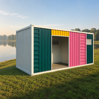 Conteneur en acier détachable personnalisable de 20 pieds pour maison de jardin, idéal pour les loisirs et le tourisme