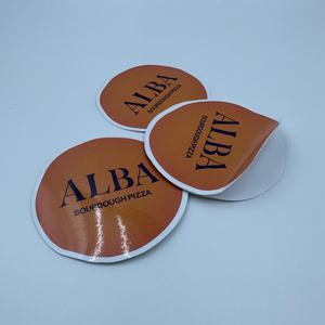 สติกเกอร์กันน้ำลายการ์ตูนน่ารัก ขนาด 65x65 มม. แห้งเร็ว ทนทานต่อการติด  ลายแก้วน้ำ แฮมเบอร์เกอร์ พายแอปเปิ้ล มะเขือเทศ ส้ม ผัก  สั่งซื้อขั้นต่ำน้อย - Product Image 2